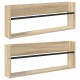 Sonata H Етажерка за списания с рафт 2 pcs Сонома дъб 80 x 12 x 30 см