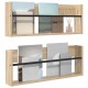 Sonata H Етажерка за списания с рафт 2 pcs Сонома дъб 80 x 12 x 30 см