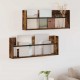 Sonata H Етажерка за списания с рафт 2 pcs Димян дъб 80 x 12 x 30 см