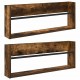 Sonata H Етажерка за списания с рафт 2 pcs Димян дъб 80 x 12 x 30 см