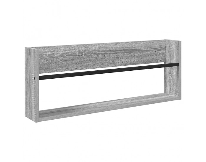 Sonata H Етажерка за списания Сив Сонома 80 x 12 x 30 см Инженерно дърво