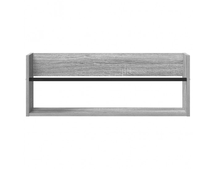 Sonata H Етажерка за списания Сив Сонома 80 x 12 x 30 см Инженерно дърво