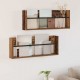 Sonata H Етажерка за списания с рафт 2 pcs Старо дърво 80 x 12 x 30 см