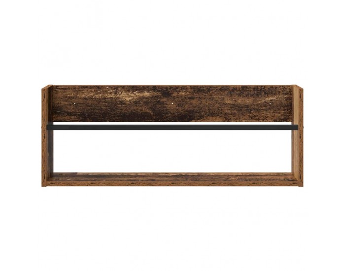 Sonata H Етажерка за списания с рафт 2 pcs Старо дърво 80 x 12 x 30 см