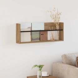 Sonata H Етажерка за списания с рафт Дъб 80 x 12 x 30 см Инженерно дърво - Ștergătoare și suporturi pentru umbrele