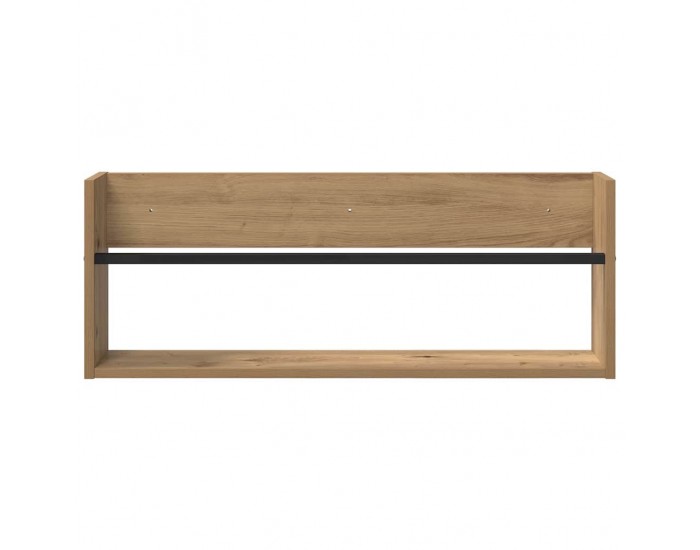 Sonata H Етажерка за списания с рафт Дъб 80 x 12 x 30 см Инженерно дърво