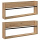 Sonata H Етажерка за списания 2 pcs Дъб 80 x 12 x 30 см Инженерно дърво