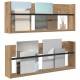 Sonata H Етажерка за списания 2 pcs Дъб 80 x 12 x 30 см Инженерно дърво