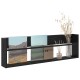 Sonata H Етажерка за списания с рафт Черния дъб 100 x 12 x 30 см