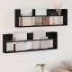 Sonata H Етажерка за списания с рафт 2 pcs Черния дъб 100 x 12 x 30 см