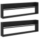 Sonata H Етажерка за списания с рафт 2 pcs Черния дъб 100 x 12 x 30 см