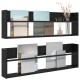 Sonata H Етажерка за списания с рафт 2 pcs Черния дъб 100 x 12 x 30 см