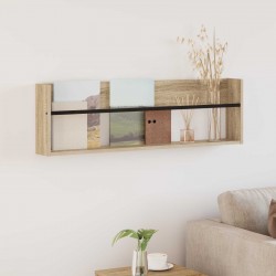 Sonata H Етажерка за списания с рафт Сонома дъб 100 x 12 x 30 см - Ștergătoare și suporturi pentru umbrele