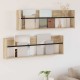 Sonata H Етажерка за списания с рафт 2 pcs Сонома дъб 100 x 12 x 30 см