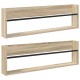 Sonata H Етажерка за списания с рафт 2 pcs Сонома дъб 100 x 12 x 30 см