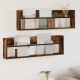 Sonata H Етажерка за списания с рафт 2 pcs Димян дъб 100 x 12 x 30 см