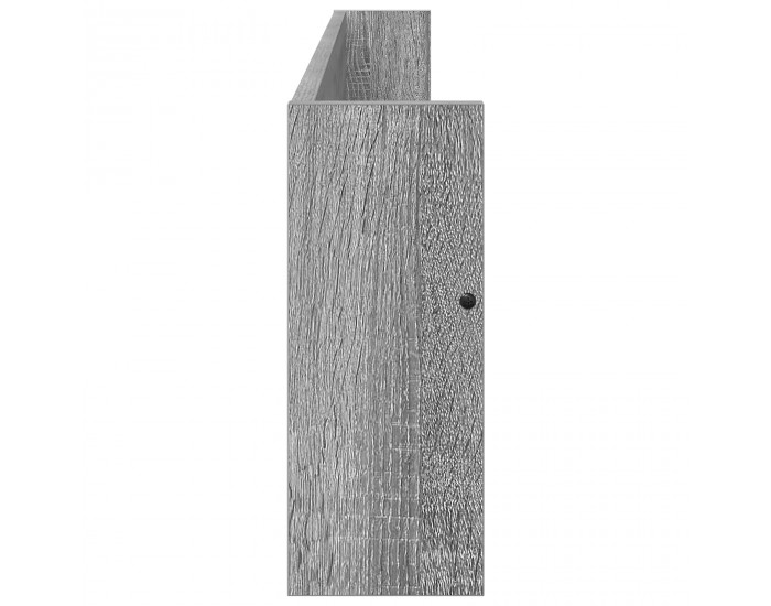 Sonata H Етажерка за списания с рафт Сив Сонома 100 x 12 x 30 см