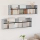 Sonata H Етажерка за списания с рафт 2 pcs Сив Сонома 100 x 12 x 30 см