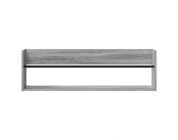 Sonata H Етажерка за списания с рафт 2 pcs Сив Сонома 100 x 12 x 30 см