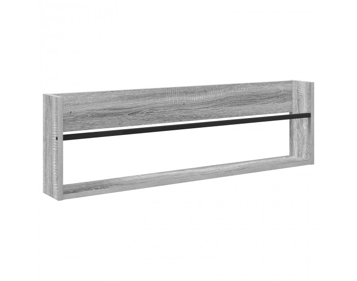 Sonata H Етажерка за списания с рафт 2 pcs Сив Сонома 100 x 12 x 30 см