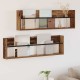 Sonata H Етажерка за списания с рафт 2 pcs Старо дърво 100 x 12 x 30 см