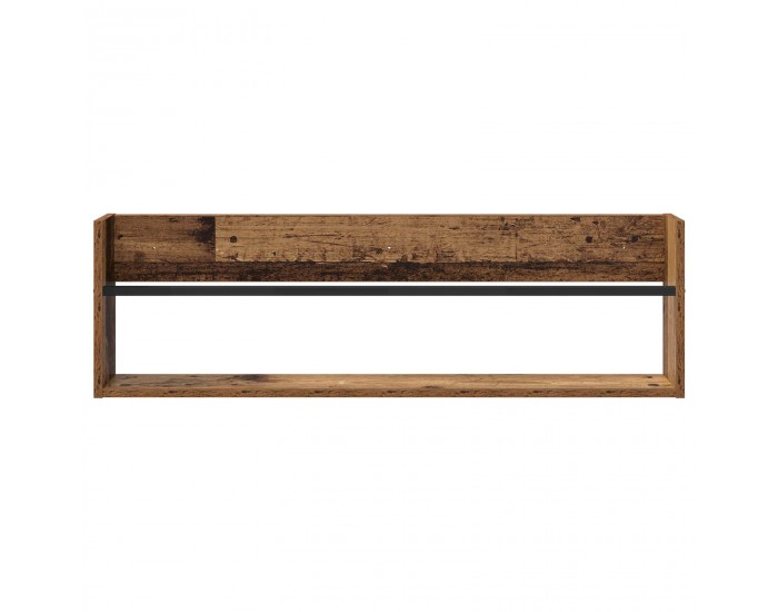 Sonata H Етажерка за списания с рафт 2 pcs Старо дърво 100 x 12 x 30 см