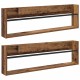 Sonata H Етажерка за списания с рафт 2 pcs Старо дърво 100 x 12 x 30 см