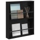 Sonata H Етажерка за списания Черния дъб 60 x 12 x 70 см Инженерно дърво