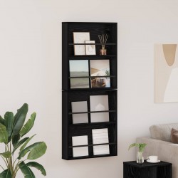 Sonata H Етажерка за списания с рафт 2 pcs Черния дъб 60 x 12 x 70 см - Ștergătoare și suporturi pentru umbrele