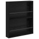 Sonata H Етажерка за списания с рафт 2 pcs Черния дъб 60 x 12 x 70 см