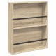 Sonata H Етажерка за списания с рафт 2 pcs Сонома дъб 60 x 12 x 70 см