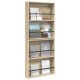 Sonata H Етажерка за списания с рафт 2 pcs Сонома дъб 60 x 12 x 70 см