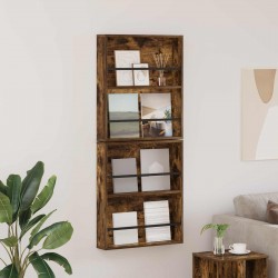 Sonata H Етажерка за списания с рафт 2 pcs Димян дъб 60 x 12 x 70 см - Ștergătoare și suporturi pentru umbrele
