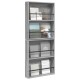 Sonata H Етажерка за списания с рафт 2 pcs Сив Сонома 60 x 12 x 70 см