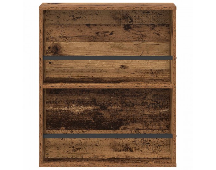 Sonata H Етажерка за списания с рафт 2 pcs Старо дърво 60 x 12 x 70 см
