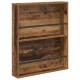 Sonata H Етажерка за списания с рафт 2 pcs Старо дърво 60 x 12 x 70 см