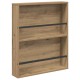 Sonata H Етажерка за списания 2 pcs Дъб 60 x 12 x 70 см Инженерно дърво