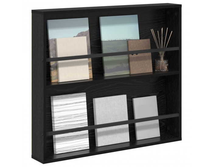 Sonata H Етажерка за списания Черния дъб 80 x 12 x 70 см Инженерно дърво