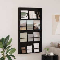 Sonata H Етажерка за списания с рафт 2 pcs Черния дъб 80 x 12 x 70 см - Ștergătoare și suporturi pentru umbrele