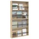 Sonata H Етажерка за списания с рафт 2 pcs Сонома дъб 80 x 12 x 70 см