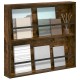 Sonata H Етажерка за списания Димян дъб 80 x 12 x 70 см Инженерно дърво