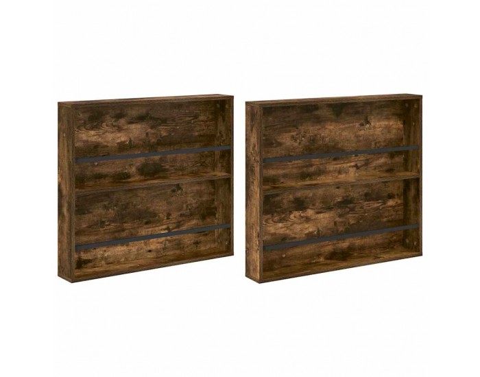 Sonata H Етажерка за списания с рафт 2 pcs Димян дъб 80 x 12 x 70 см