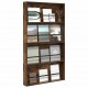 Sonata H Етажерка за списания с рафт 2 pcs Димян дъб 80 x 12 x 70 см