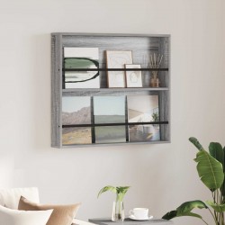 Sonata H Етажерка за списания Сив Сонома 80 x 12 x 70 см Инженерно дърво - Ștergătoare și suporturi pentru umbrele
