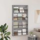 Sonata H Етажерка за списания с рафт 2 pcs Сив Сонома 80 x 12 x 70 см