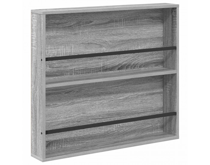 Sonata H Етажерка за списания с рафт 2 pcs Сив Сонома 80 x 12 x 70 см