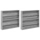 Sonata H Етажерка за списания с рафт 2 pcs Сив Сонома 80 x 12 x 70 см