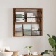 Sonata H Етажерка за списания с рафт Старо дърво 80 x 12 x 70 см