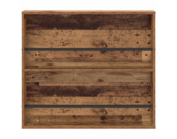 Sonata H Етажерка за списания с рафт 2 pcs Старо дърво 80 x 12 x 70 см