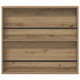Sonata H Етажерка за списания с рафт Дъб 80 x 12 x 70 см Инженерно дърво